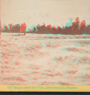 Rapids above the Falls, American side, Niagara. 1860?-1895?