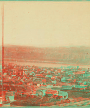 [Panorama of Portland and the Willamette River.] 1867-1910?