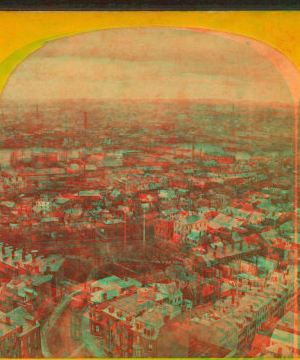 Panorama from Bunker Hill monument, southwest. 1862?-1885?