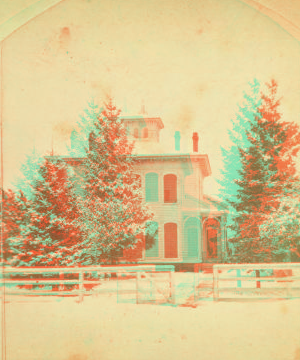 [Jno. Haight's home in the snow.] 1869?-1880?