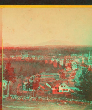 [General view of  Winchendon, stone fence in foreground.] 1870?-1880?