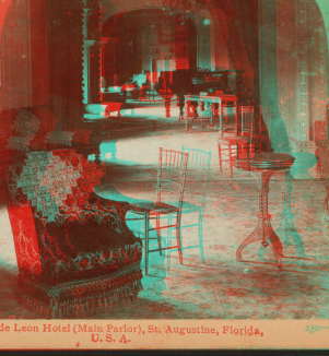 Ponce de Leon Hotel (Main parlor), St. Augustine, Florida. 1868?-1900? [ca. 1895]