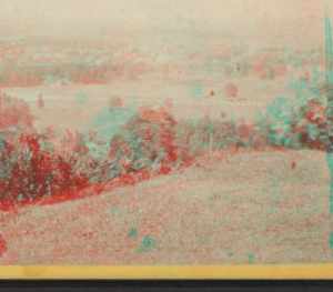 View from Lewiston Mountain, looking towards Lake Ontario. [1860?-1875?]