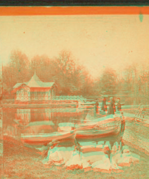 Boat Landing, Druid Hill Park, Baltimore, Md. 1859?-1885? 1873-1881