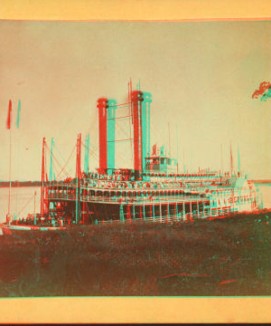 [The Steamer on the Mississippi River.] ca. 1875 1865?-1890?