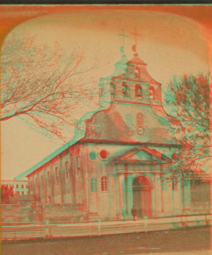 Old Catholic Cathedral from Plaza. 1870?-1900? [1877]