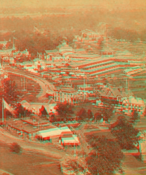 Bird's-eye view from Observatory. George's Hill, Fairmont Park. 1876