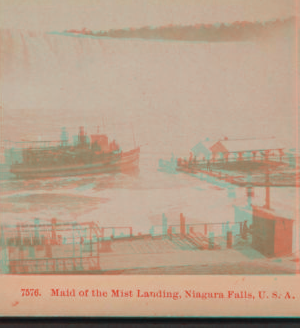 Maid of the Mist landing, Niagara Falls, U.S.A. 1870?-1902