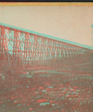 Section of Trestle Bridge on the New York, Boston & Montreal  Railway, at East Tarry Town, N.Y. [ca. 1873] [1865?-1915?]