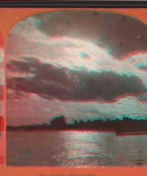 Sunset, Niagara Rive[r]. 1869?-1880?