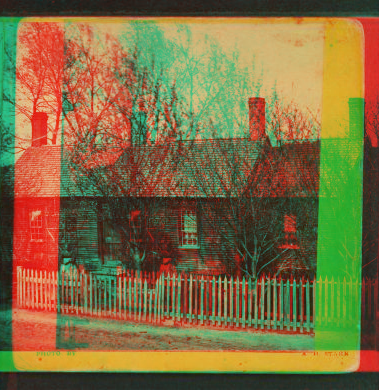 Home of Elijah and Betsy Stearns. [1865-1872] 1867?-1890?