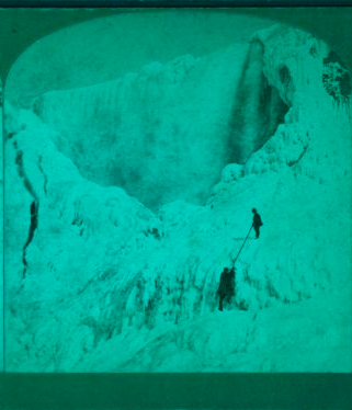 Ice mountains in front of Cave of the Winds, 1875, Niagara. 1865?-1880?