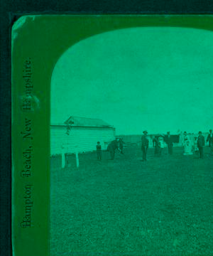 [Group of tourists in Hampton Beach, N.H.] [1863-1881] 1865?-1885?