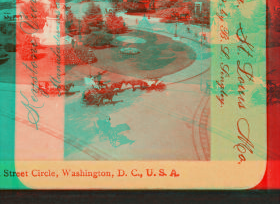 Fourteenth Street Circle, Washington, D.C., U.S.A.. 1865-1920 1865?-1920?