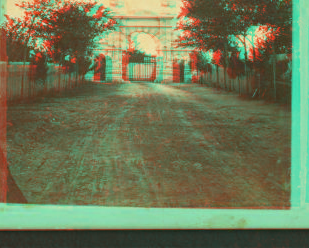 Cemetery gate. 1860?-1890?