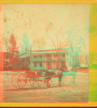 Collins Graves as he rode through the streets of Williamsburg, Skinnerville, and Haydenville. May,1874