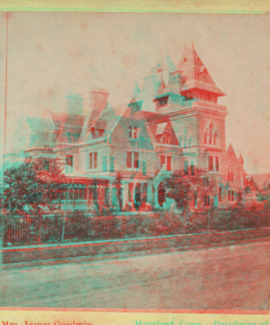 Hartford, Connecticut. Residence of Mrs. James Goodwin. [ca. 1875] 1867?-1890?