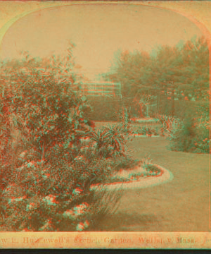 View in Hunnewell's French Garden, Wellesley, Mass. 1870?-1895?