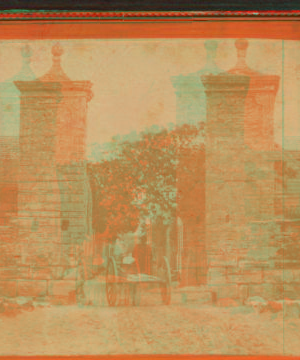 City gates, looking into St. George Street. St Augustine, Florida. 1868?-1905?