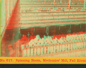 Spinning room, mechanics mill, Fall River, Mass. 1865?-1903