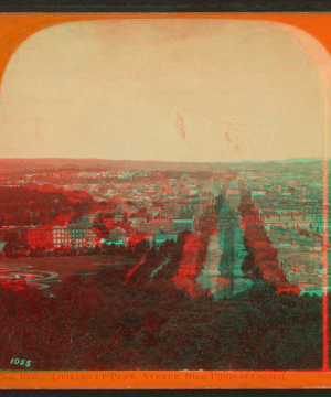 Looking up Penn. Avenue from Dome of Capitol. 1865-1880 1865-1880?