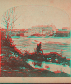 Rapids and Cataract Hotel, Niagara. [1859?-1885?] [ca. 1860]