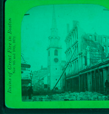 Old South Church and Transcript Building. 1872