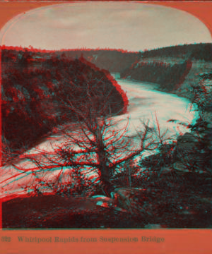 Whirlpool Rapids from suspension bridge. 1869?-1880?