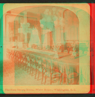 The State Dining Room, (White House,) Washington, D.C., U.S.A. 1859?-1910?