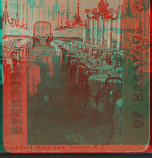 Grand Hotel Dining Room, Saratoga, N.Y. [ca. 1870] [1865?-1880?]