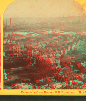 Panorama from Bunker Hill monument, south. 1862?-1885?