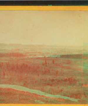 Bird's eye view of Manchester, from Rock Rimmon. [1865-1872] 1867?-1890?