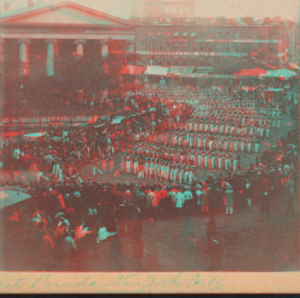 Street Parade, New York City. 1859-1899 [ca. 1860]