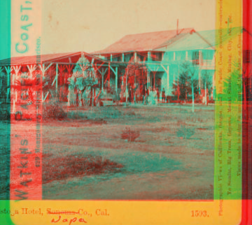 Calistoga Hotel, Napa Co., Cal. 1868?-1909 ca. 1868