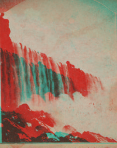 Niagara, Horseshoe Fall from below Goat Island. [1860?-1885?]