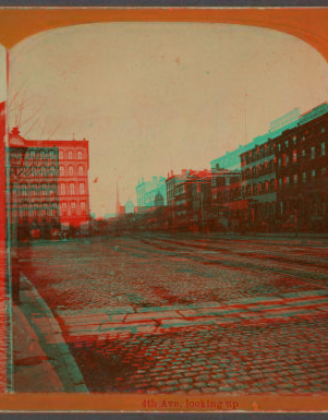 4th Ave., looking up. 1870?-1890?