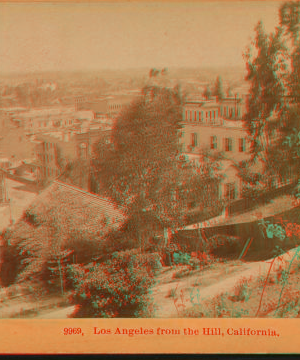 Los Angeles from the Hill, California. 1895 1870?-1909?