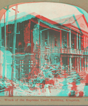 Wreck of the Supreme Court Building, Kingston. 1907