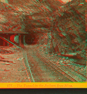 The Tunnel in the Jackson Iron Mine. 1867