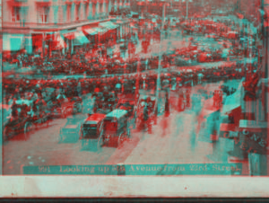 Looking up 5th Avenue from 23rd Street. June 24, 1875 1859-1899