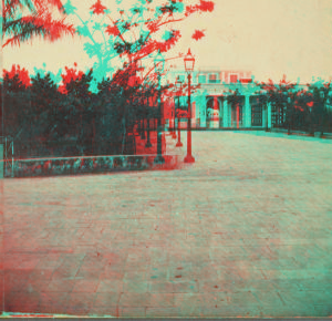 View of the "Plaza de Armas." Cienfuegos, Cuba. 1864