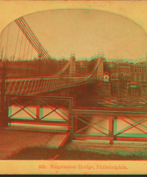 Suspension bridge, Philadelphia. 1865?-1907