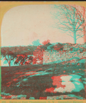 Ruins at Fort Ticonderoga, N.Y., Grenadier Battery. [1860?-1885?] [1871]