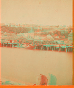 Fort Mackintac, from Pier. 1865?-1900? 1865-1900