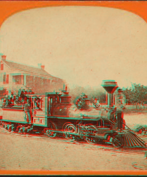 First locomotive, Palatka, Fla. [ca. 1875] 1870?-1890?