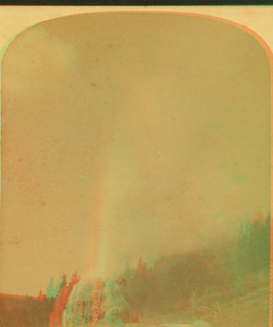 Lone Star Geyser during Eruption, Yellowstone National Park. 1881-1889