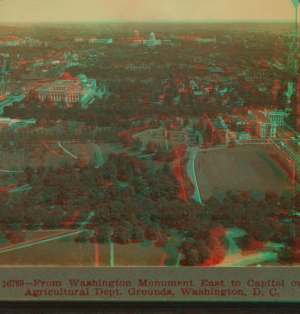 From Washington Monument East to Capitol over Agricultural Dept. Grounds, Washington, D.C. 1860?-1890? [ca. 1910]