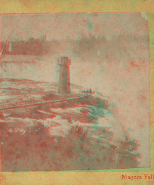 [View of Horseshoe Falls and Terrapin Tower.] [1860?-1885?]