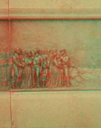 [Detail of a bas relief at the base of the Soldiers' and Sailors' Monument.] 1860?-1890? [1877?]