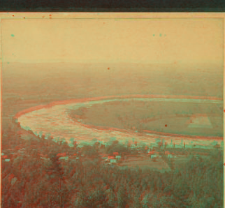 [Ox-bend in the Connecticut river from Mt. Nonotuck.] 1865?-1905?